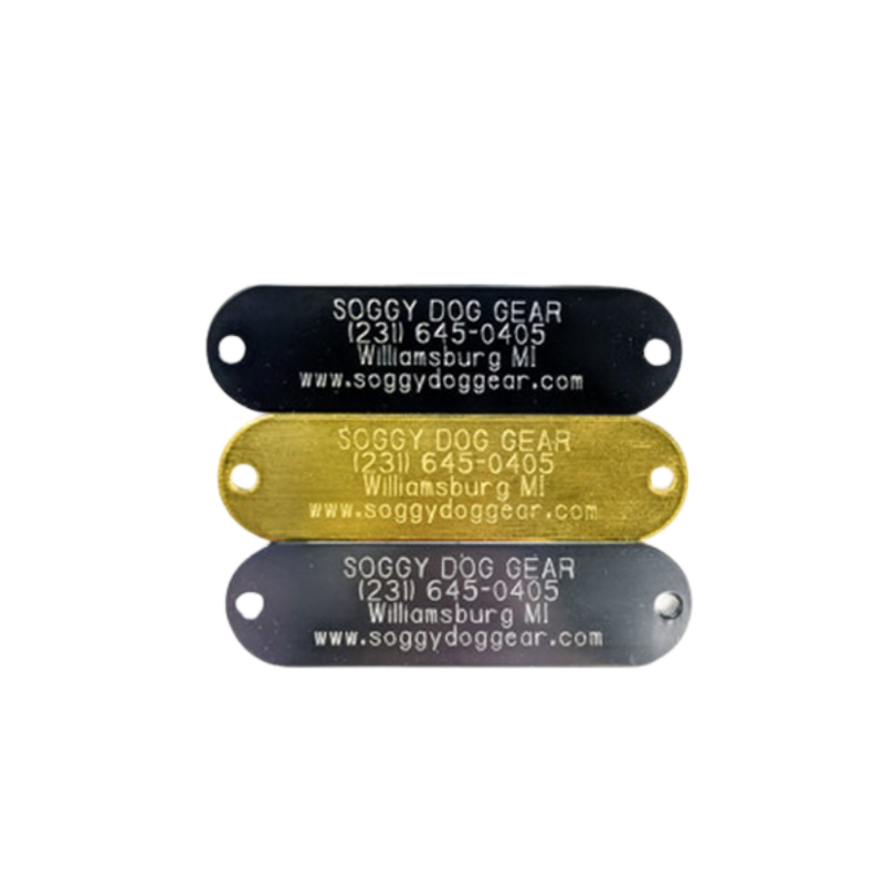Rivet On Collar ID Tag Soggy Dog Gear